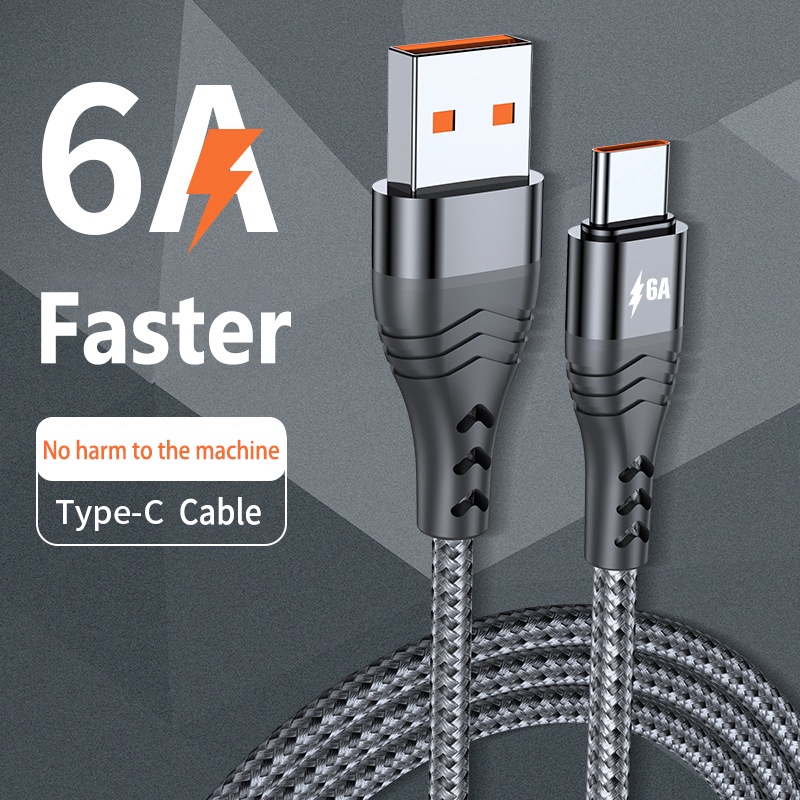 Cáp sạc nhanh TWITCH cổng Type C 6A 66W cho điện thoại di động