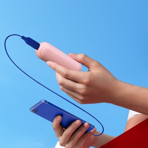 Quạt pin sạc mini gấp gọn cầm tay Monster kiêm pin sạc dự phòng