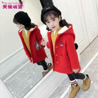 Áo dạ bé gái