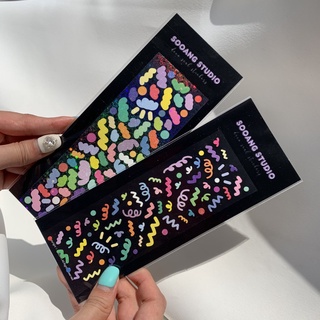 [SOOANG Studio] Hình Dán holographic holographic / Hàn Quốc Dễ Thương Trang Trí Tiệc / Tạp Chí Polco DIY