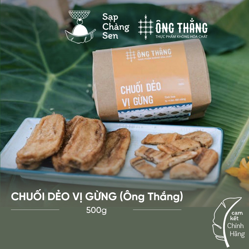 Chuối dẻo vị gừng (Ông Thắng) - 500g