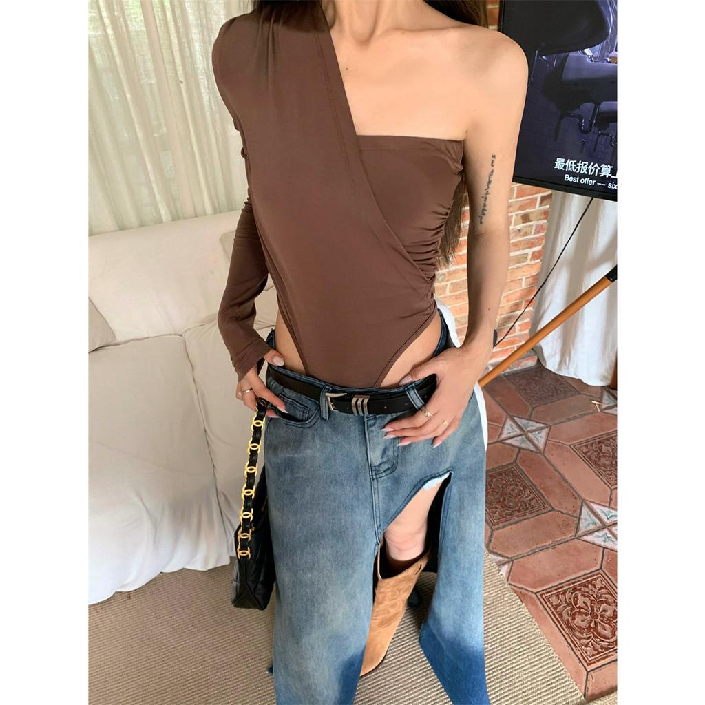 Áo Giả Hai Mảnh Hở Vai Thời Trang Gợi Cảm Cho Nữ