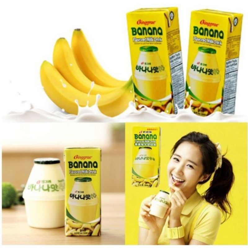 Binggrae Sữa chuối Binggrae Hàn Quốc Banana Milk (200ml)