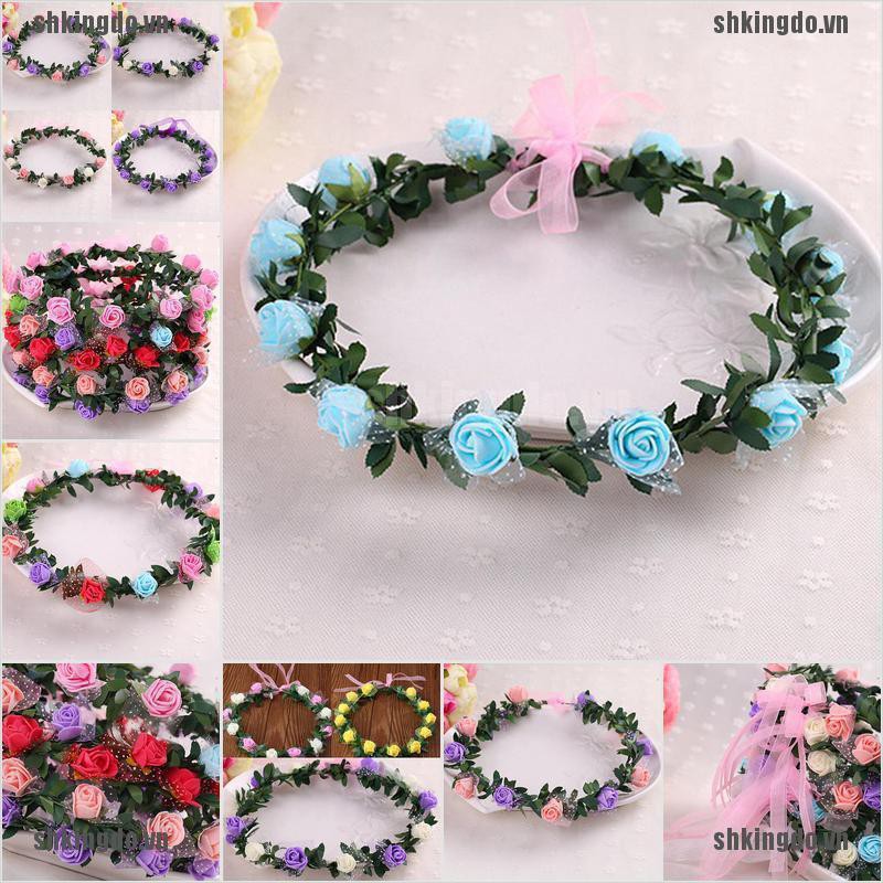 Vòng Hoa Đội Đầu Cho Cô Dâu