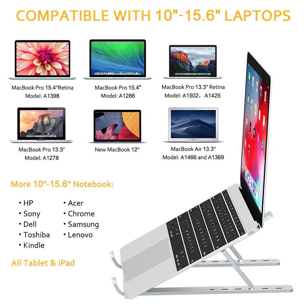 Giá Đỡ Máy Tính Xách Tay Bằng Hợp Kim Nhôm Dành Cho Macbook Pro Notebook