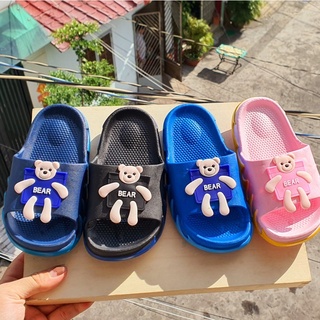 Dép lê, dép đúc bánh mì nguyên khối cho bé trai bé gái hình chú gấu Bear cao cấp siêu mềm- tăng 1 sz