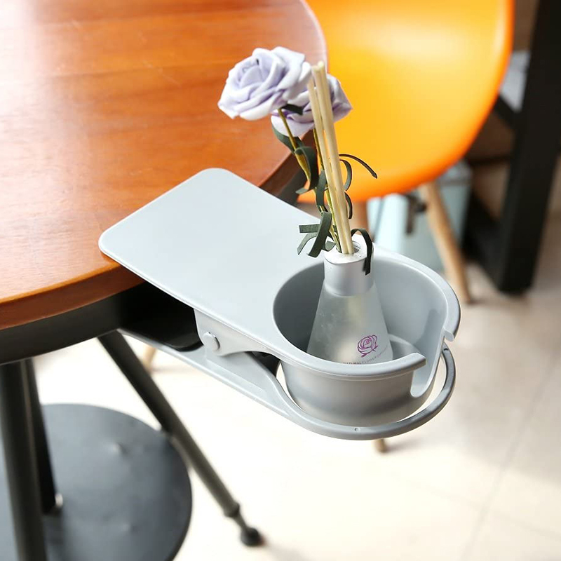 Kẹp Giữ Cốc Nước Gắn Cạnh Bàn Máy Tính Tiện Dụng