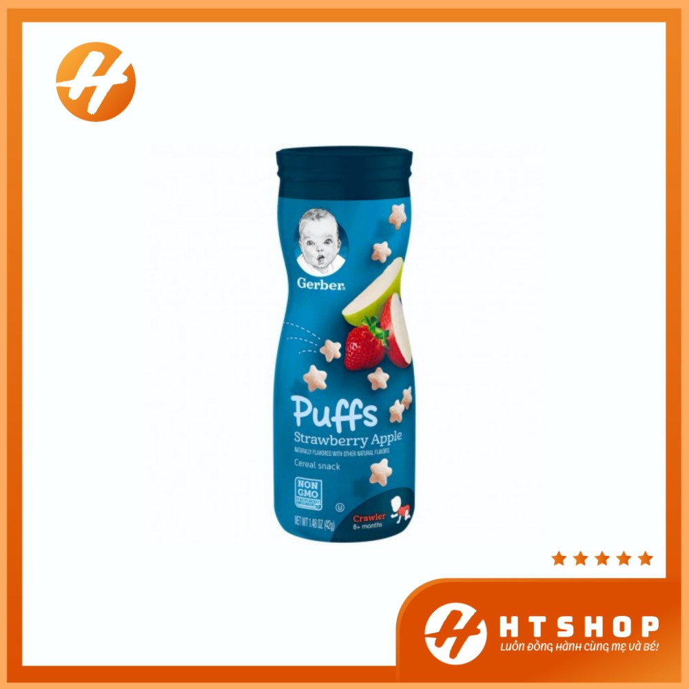 Bánh Ăn Dặm Hình Sao Gerber Puffs Hộp 42Gram - Mỹ