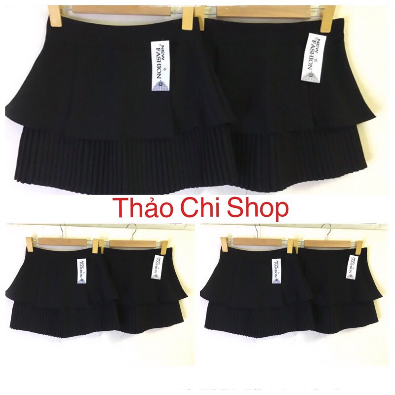 Chân Váy Ngắn Xếp Ly 2 Tầng 1 Tầng Chất Tuyết Mưa Xịn Loại 1 !
