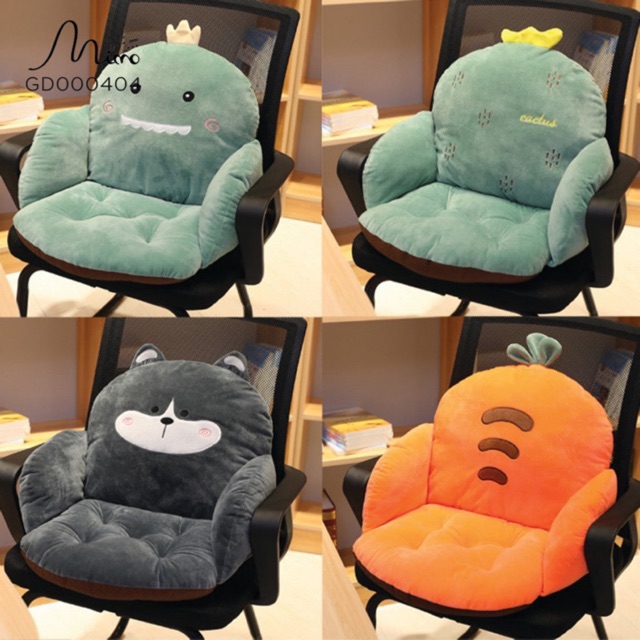 Ghế tựa lưng, gối lười ngồi bệt hình bàn chân mèo cute, nệm bông lót ghế loại bông dày êm ái