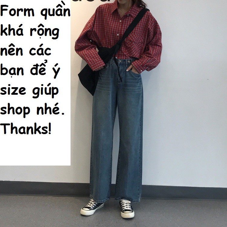 Quần Jean ống suông rộng (Q60) – Hàng có sẵn đủ size