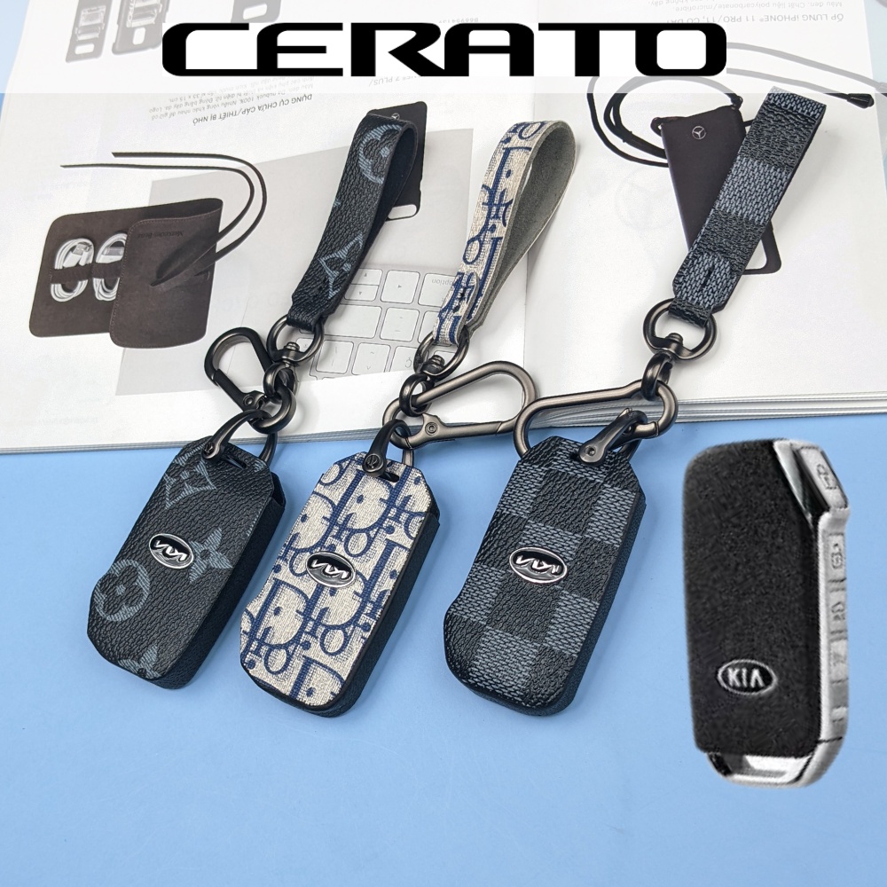 Bao da chìa khoá Kia Cerato K3 K5 Sorento,ốp chìa khoá k3,ốp chìa khoá cerato 4 nút bấm (KC4)