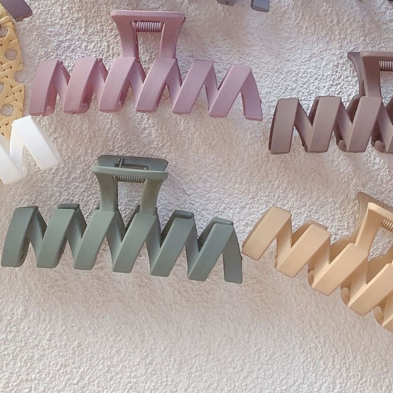 Kẹp Tóc Càng Cua/Kẹp Tóc Nhám Kích Thước Lớn Phong Cách Hàn Quốc Cổ Điển Thời Trang Cho Nữ