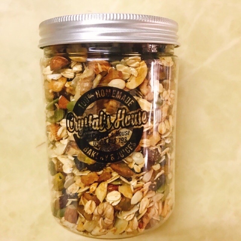 Granola Không Yến Mạch Hạt Thập Cẩm Dinh Dưỡng -350g( Đặc Biệt Không Chất Bảo Quản và Chất Phụ Gia)