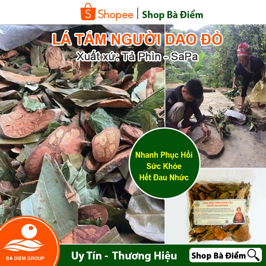 Lá Tắm Sau Sinh - Lá Tắm Dao Đỏ | Xông Hơi Ngâm Tắm | Phục Hồi Sức Khỏe, Đẹp Da, Hết Đau Nhức Xương Khớp - Shop Bà Điểm