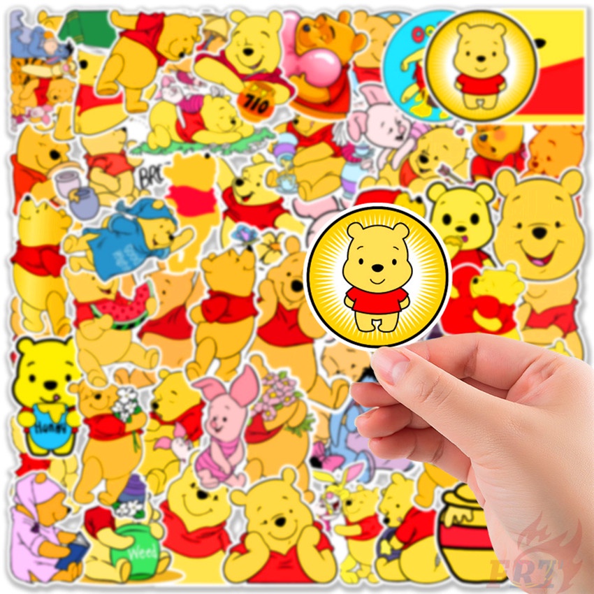 ❉ Pooh Bear Series 04 Winnie Stickers ❉ 50Pcs/Set DIY Luggage Laptop Skateboard Doodle Decals Stickers
