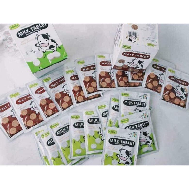 ht779 g Kẹo sữa bò Thái Lan Milk Tablet 🍼🍼Hàng Sẵn Shop - NOWSHIP