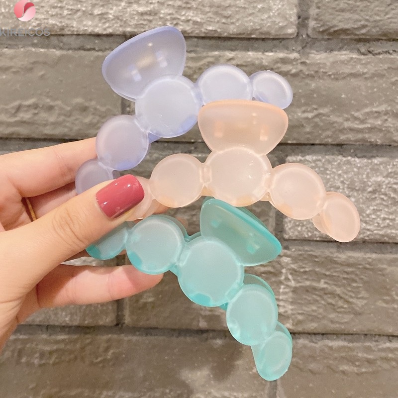 Kẹp Tóc Gấp Tóc Chấm Tròn Siêu Bự Nhiều Màu Phong Cách Hàn Quốc Hot Trend Mùa Xuân Hè