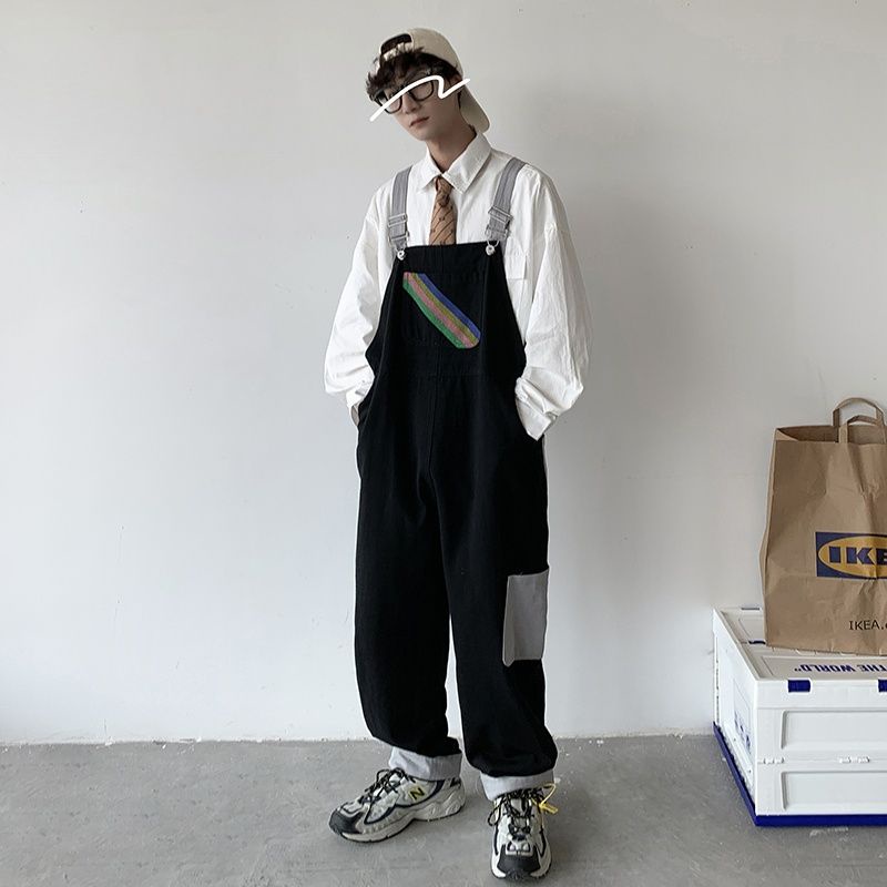 Quần Yếm Size M-2XL Phong Cách Nhật Bản Cho Nam