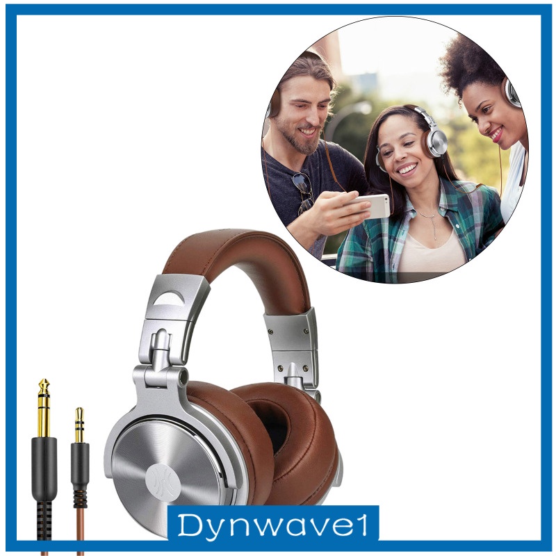 [DYNWAVE1] Over Ear Headphones Studio Monitor Mixing DJ Stereo Headsets Noise Reduction