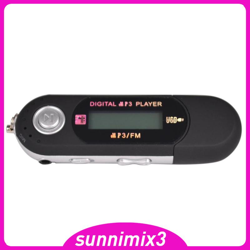 Máy nghe nhạc MP3 mini USB màu đen 8GB