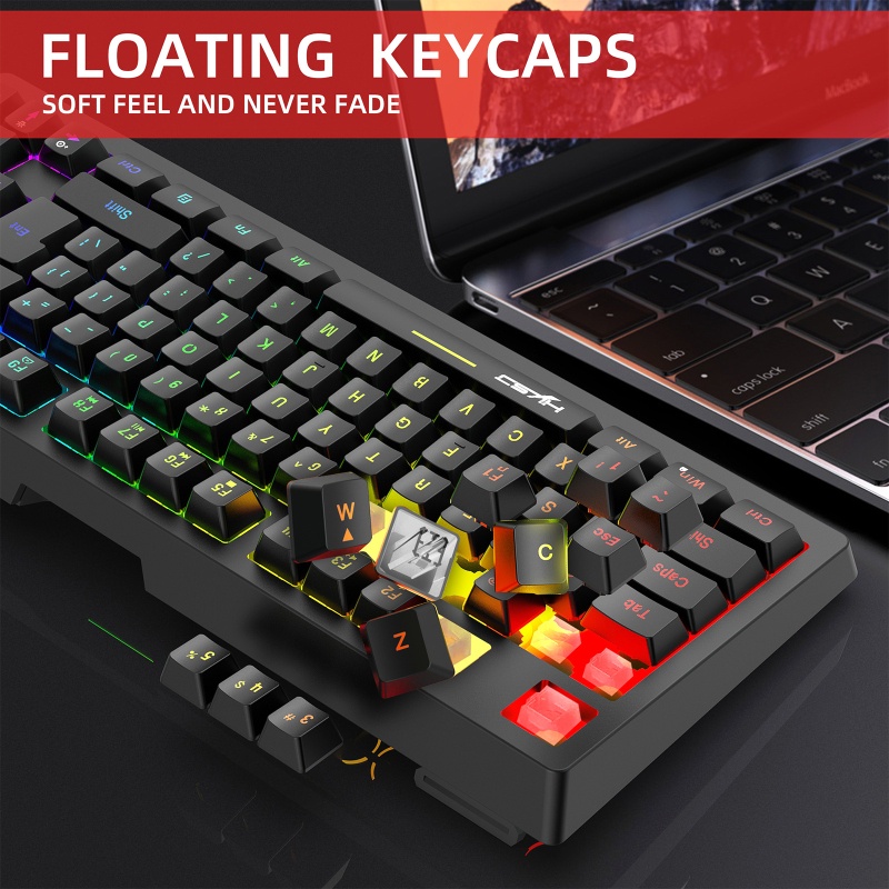 Bàn PhíM Gaming NAMA L100 87-Key RGB 2.4G Không Dây, Hỗ Trợ USB 1800mAh