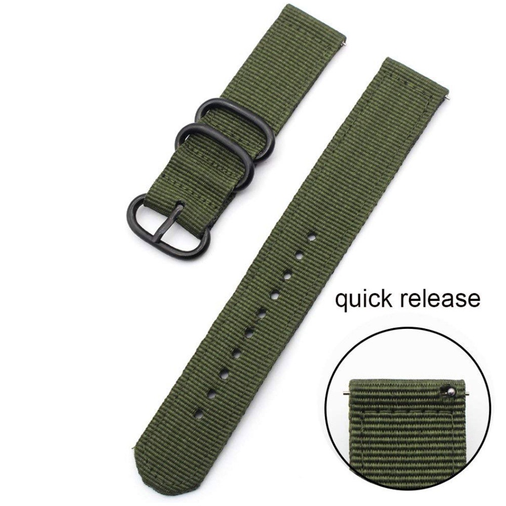 Dây Đeo Vải canvas nylon 24mm Thay Thế Cho Đồng Hồ Thông Minh Suunto 9 7 Baro / Suunto D5