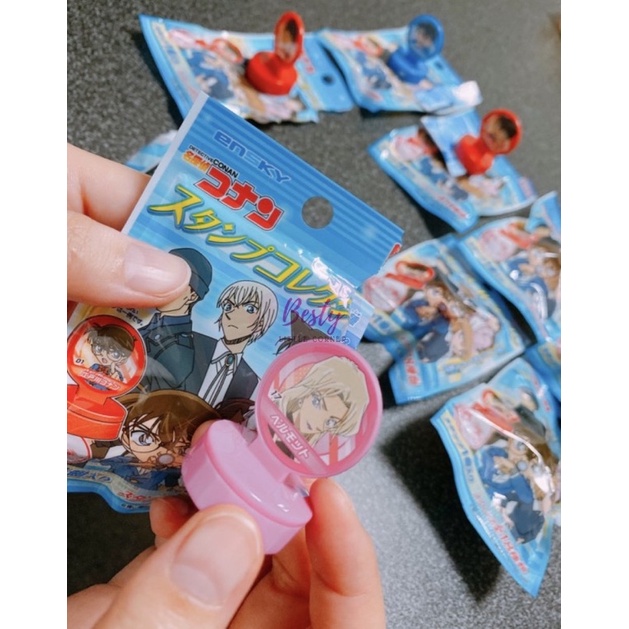 Pack CON DẤU nhân phẩm Detective Conan mới nhất gói nhân phẩm stamp Detective Conan ngẫu nhiên con dấu Conan Akai Amuro