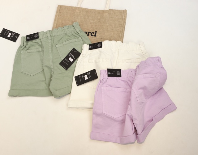 Quần short jeans cạp chun - sẵn 03 màu