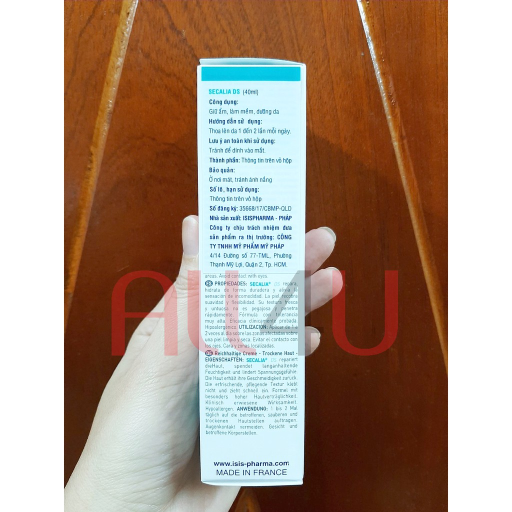 ISIS Pharma Secalia DS 40mL - Kem Dưỡng Cho Da Khô, Nhạy Cảm, Da Bị Kích Ứng