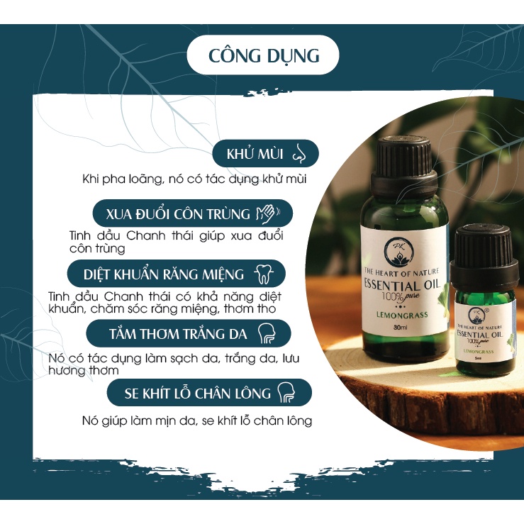 Combo 3 tinh dầu Bưởi ngọt + cam ngọt + chanh thái PK 30ml/chai