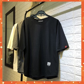 Áo thun tay lỡ oversize vạt lai bầu