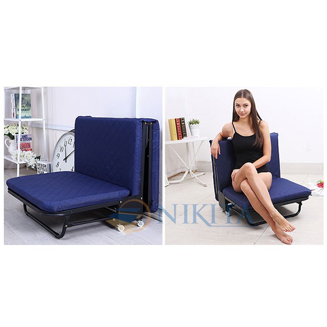 Giường Gấp Gọn  3 Khúc NIkita GB-65 Kích Thước 65x180cm Bảo Hành 18 Tháng