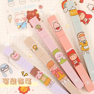 Sticker cô bé dễ thương DIY 1 tấm