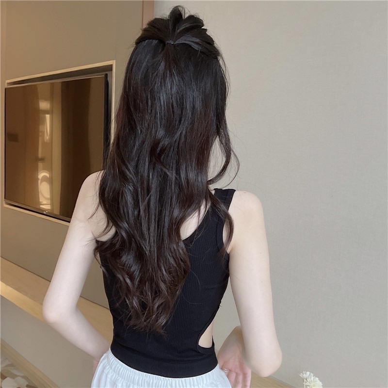 Áo Bra Nữ Cotton Khoét Eo Dáng Lửng Có Đệm Ngực Trend Mới 9058