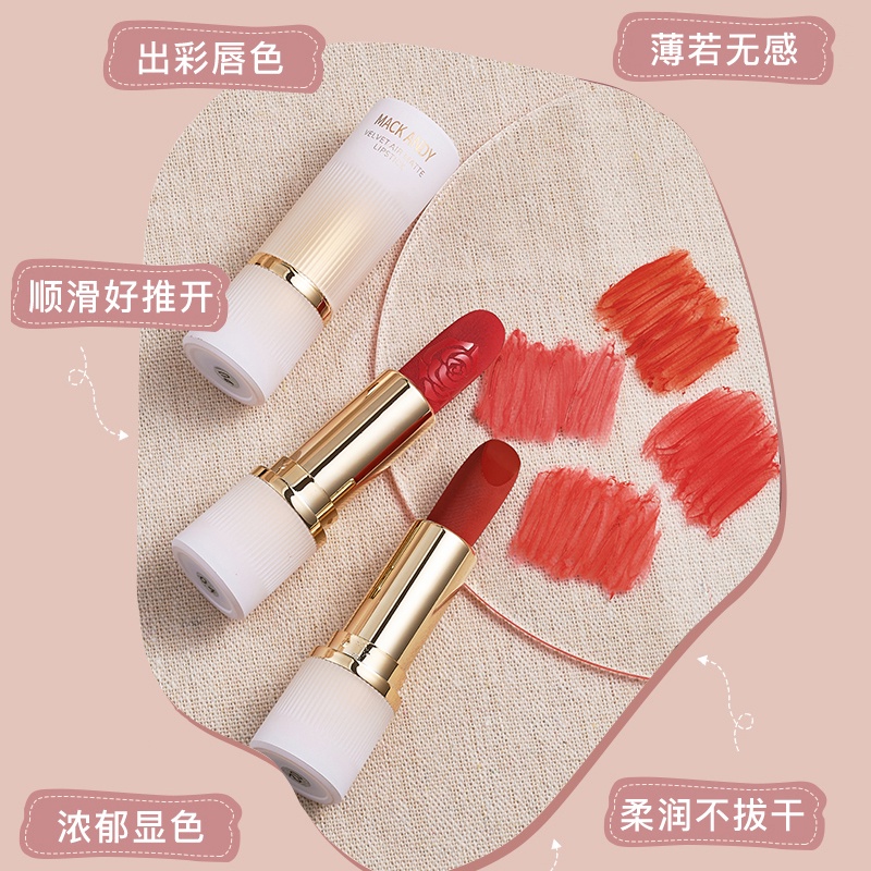 Son Môi MACK ANDY Dạng Lỏng Dưỡng Ẩm Chống Thấm Nước NO.MK454