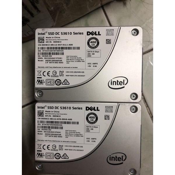 Ssd Intel 400gb model S3610 sata 3 hàng tháo máy server siêu bền chạy 24/7