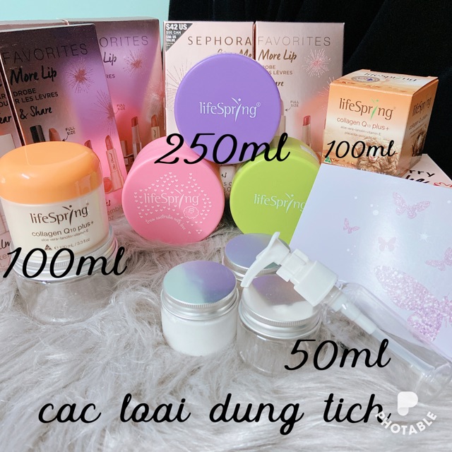 Kem dưỡng da nhau thai cừu Life Spring Plus + (collagen Q10, placenta marine, lanolin EQ, vitamin E, lifespring