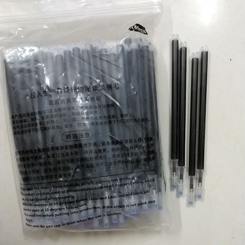 Combo 10 Ruột bút bay mầu viết trên vải bay mầu khi dùng nhiệt như: Là , ủi...