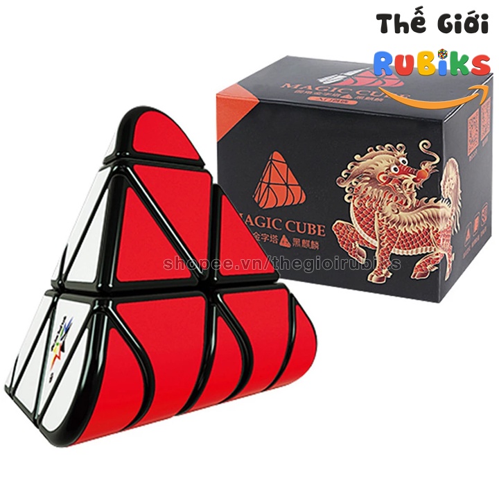 Rubik Biến Thể YuXin 2021 Black Kirin Rounded Pyraminx 3x3 Rubic Toy Đồ Chơi Tam Giác