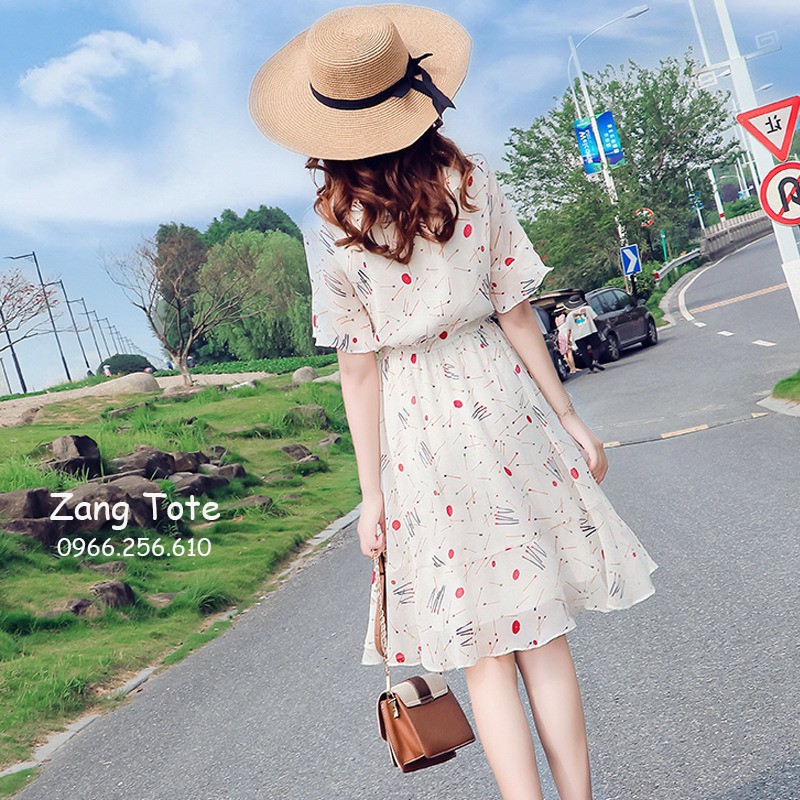 Váy đầm maxi đi biển dạo phố voan Hàn cao cấp Maxi Cherry sang chảnh | BigBuy360 - bigbuy360.vn