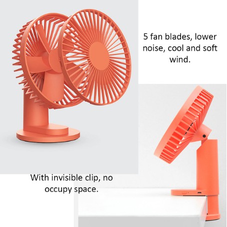 Quạt để bàn mini Xiaomi VH F04 Sạc điện Pin đa năng cute dễ thương văn phòng làm việc trẻ em siêu mát di động cầm tay | BigBuy360 - bigbuy360.vn