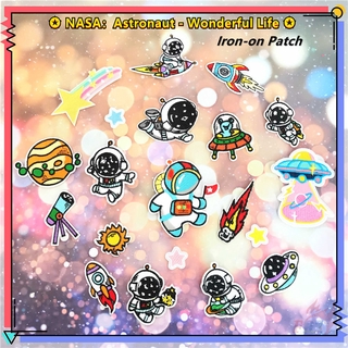 Miếng vá ủi thêu trang trí thủ công chủ đề vũ trụ 02 - Cuộc Sống Tuyệt Vời