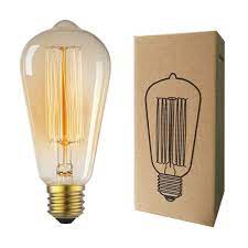 HCM-Bóng đèn Edison Vintage ST64 40W   sợi đốt, dây tóc E27