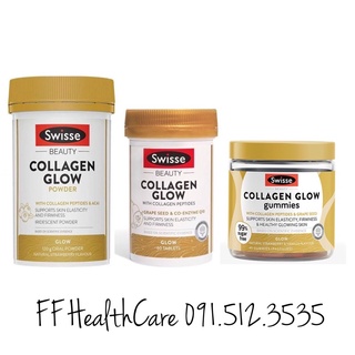 Collagen Úc Swisse Beauty Collagen Glow Dạng Viên/ Bột