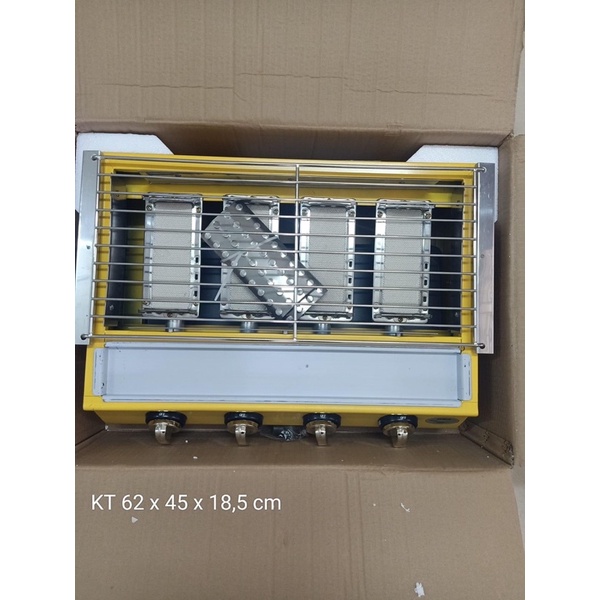 bếp nướng gas nhiều họng 4, 6, 8 nướng hải sản hàu, nướng thịt,...