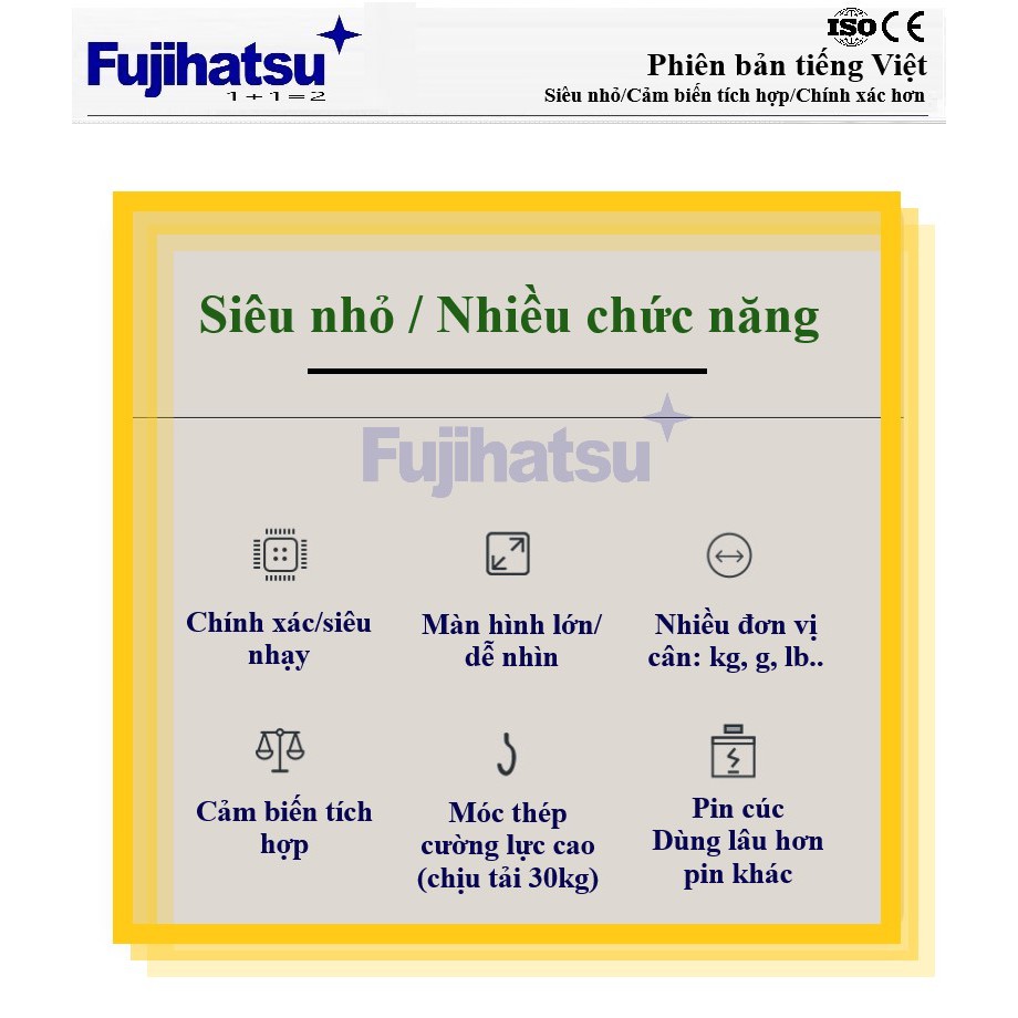 Cân điện tử móc treo cầm tay Fujihatsu FMC-N1 (hàng chính hãng)