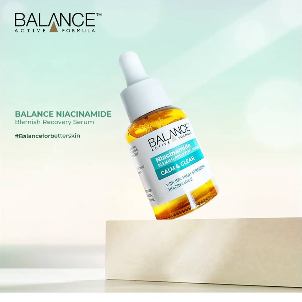 Serum Niacinamide 15% Balance  ngừa mụn mờ thâm Active Formula  Blemish Recovery 30ml