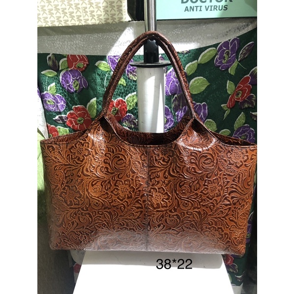 Túi da thật khắc hàng si tuyển