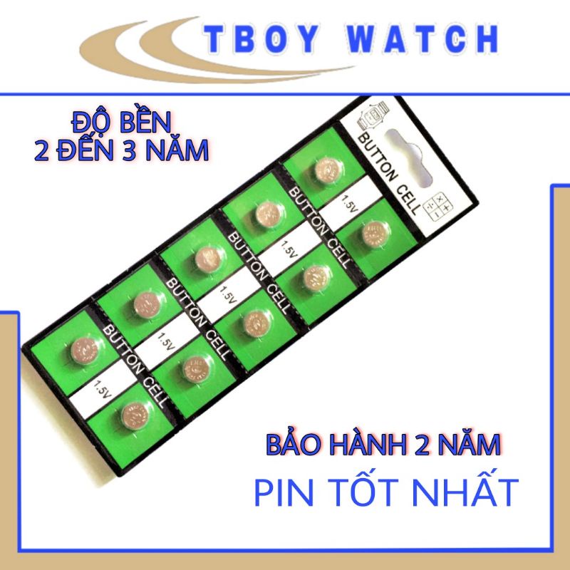 2 viên Pin cúc, pin đồng hồ phổ thông tốt , button cell chất lượng AG4 LR626 1.5V 377A